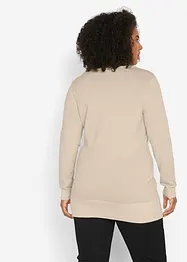 Pull long basique à col V, bonprix