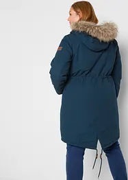 Winterparka mit Fellimitat-Kapuze, bonprix