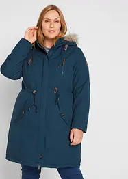 Winterparka mit Fellimitat-Kapuze, bonprix