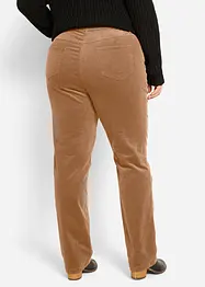 Pantalon droit en velours côtelé extensible, bonprix