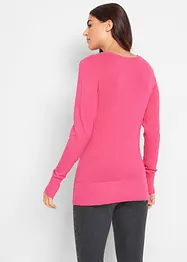 Feinstrick-Pullover mit V-Ausschnitt, bonprix