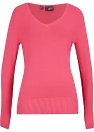 Feinstrick-Pullover mit V-Ausschnitt, bonprix