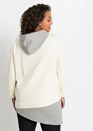 Sweatshirt mit Kapuze und asymmetrischem Saum, bonprix