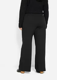Pantalon large en jersey milano à taille entièrement élastiquée, bonprix