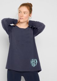 T-shirt oversize à manches longues avec coton bio, bpc bonprix collection