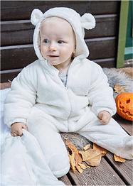 Baby Teddyfleece Overall mit süßem Teddy-Gesicht & Ohren, bpc bonprix collection