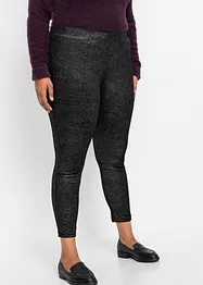 Glitzer Leggings aus Samt, bonprix