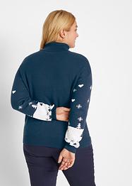 Weihnachts-Pullover mit Rollkragen, bpc bonprix collection