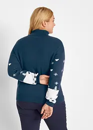 Weihnachts-Pullover mit Rollkragen, bonprix