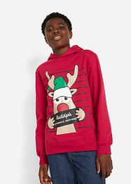 Jungen Kapuzensweatshirt mit Weihnachtsmotiv, bpc bonprix collection