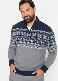 Norweger-Pullover mit Troyerkragen, bonprix