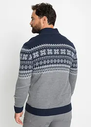 Norweger-Pullover mit Troyerkragen, bonprix