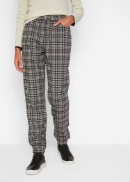 Pantalon large à carreaux avec poches et taille confortable, bpc bonprix collection