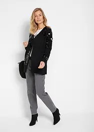 Strickjacke mit Pailletten, bonprix