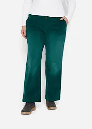 Pantalon en velours côtelé extensible, Wide, bonprix