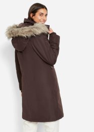 Manteau thermo fonctionnel durable avec fausse fourrure et capuche, bpc bonprix collection