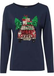 Oversize-Shirt mit Weihnachtsmotiv, BODYFLIRT boutique