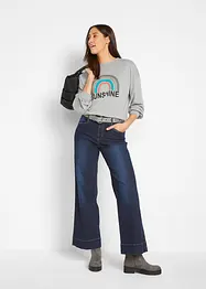 Jean large taille mi-haute, extensible, bonprix