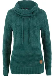 Rollkragenpullover mit Kordeln, bonprix