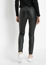 Lederimitat-Hose mit Biker-Details, bonprix