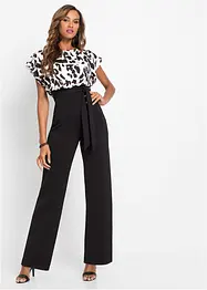 Wickeljumpsuit mit Print, bonprix