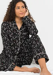 Pyjama avec patte de boutonnage, bonprix