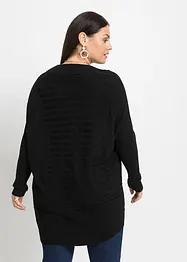 Gerippter Oversize-Pullover, bonprix