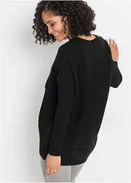 Gerippter Oversize-Pullover, bonprix