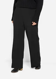 Pantalon large Punto di Roma à taille entièrement élastiquée, bonprix