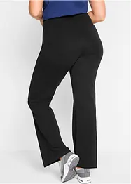 Pantalon de sport en coton, jambes évasées, bonprix