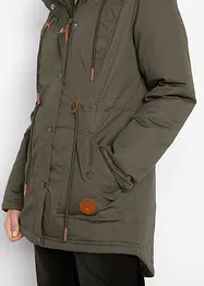 Wattierter Parka mit Fellimitat-Besatz, bonprix