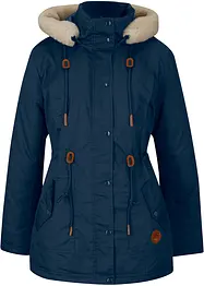 Wattierter Parka mit Fellimitat-Besatz, bonprix