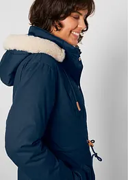 Wattierter Parka mit Fellimitat-Besatz, bonprix