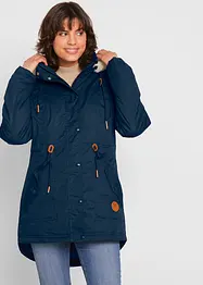 Wattierter Parka mit Fellimitat-Besatz, bonprix