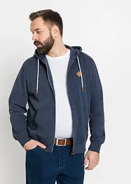 Sweat zippé à capuche avec fermeture zippée, bonprix