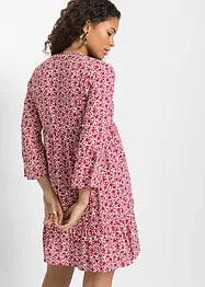 Robe courte à volants en viscose, bonprix