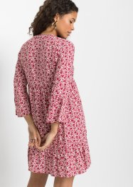 Kleid mit Volants aus nachhaltiger Viskose, RAINBOW