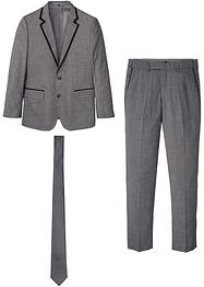 Costume 3 pièces : veste de costume, pantalon, cravate Slim Fit, bpc selection