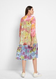 Weit geschnittenes Tunika-Kleid in Midi-Länge, 7/8 Arm, bpc bonprix collection