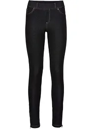 Legging effet jean avec zips, bonprix