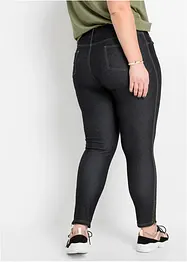 Legging effet jean avec zips, bonprix