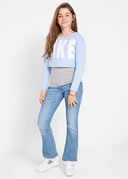 Mädchen Bootcut Stretch-Jeans, bonprix