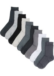 Lot de 10 paires de chaussettes basiques avec coton, bpc bonprix collection