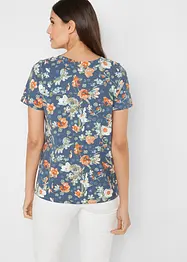 Shirt mit Druck, kurzarm, bonprix