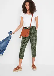 Pantalon 3/4 imprimé, bonprix