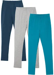 Leggings aus elastischem Baumwoll-Mix (3er Pack), bonprix
