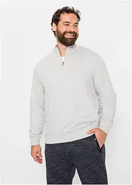 Sweatshirt mit Troyerkragen, bonprix