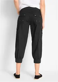 Pantalon cargo 3/4 en coton avec taille élastiquée, bonprix