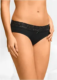 Lot de 5 slips à dentelle, bonprix