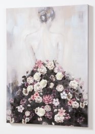 Tableau femme en robe à fleurs, bpc living bonprix collection